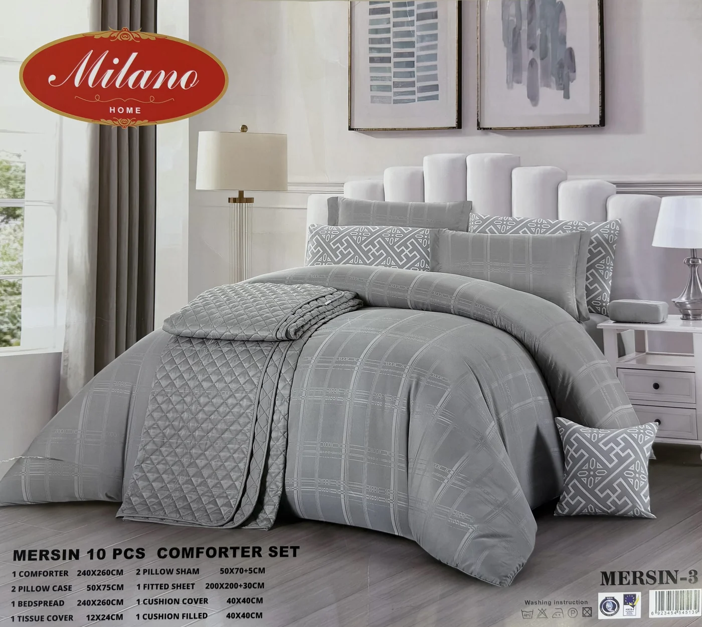 Mersin Luxury Duvet Comforter Set – 10 Pieces