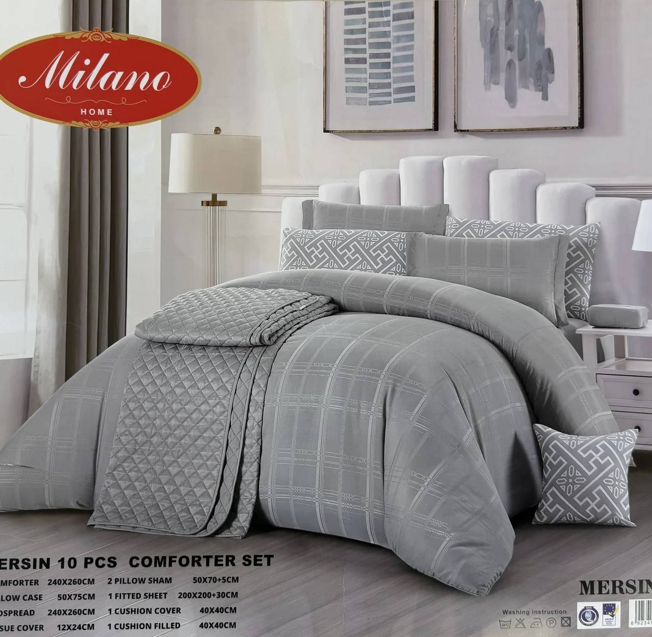 Mersin Luxury Duvet Comforter Set – 10 Pieces